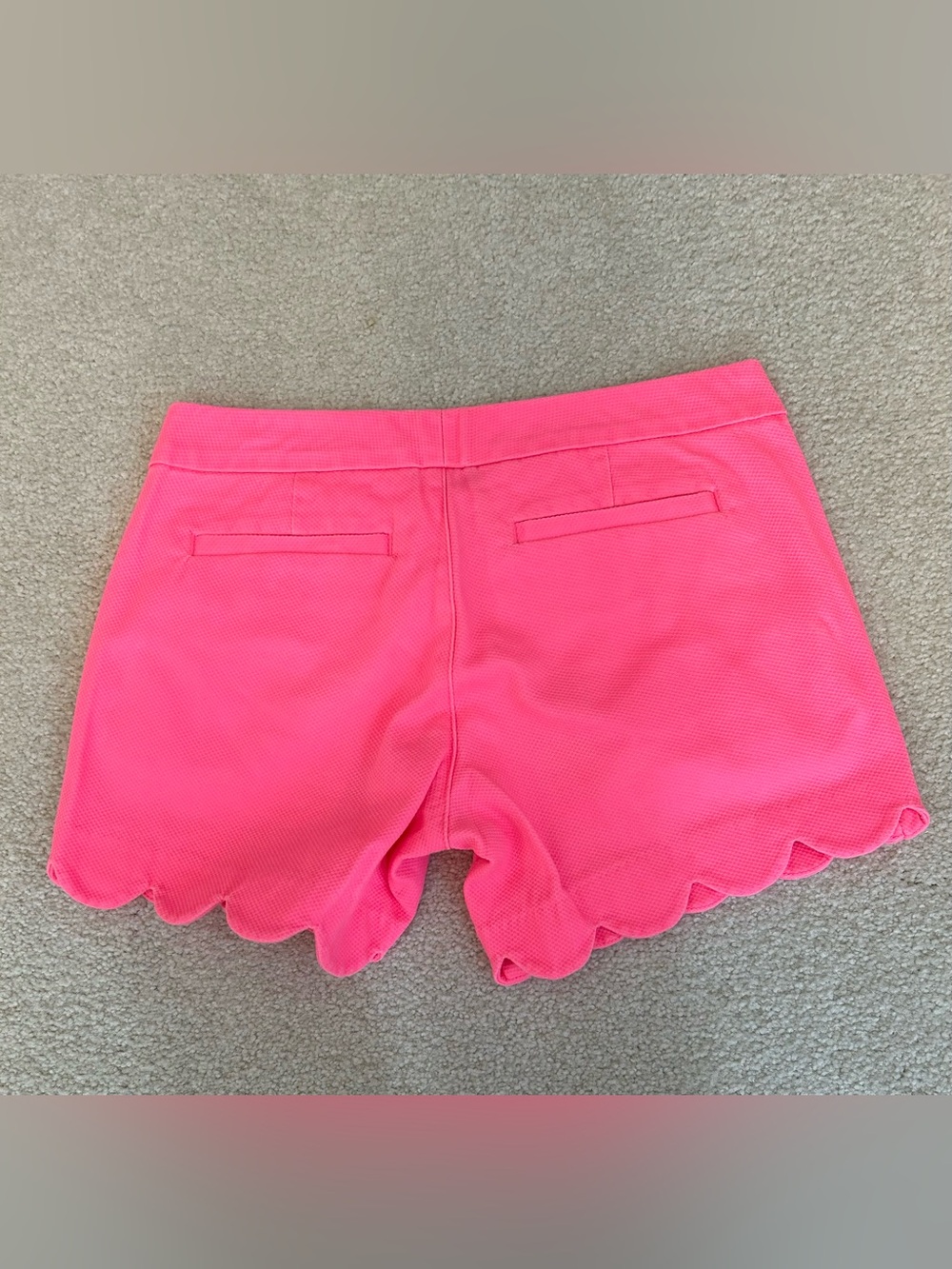 Lilly Pulitzer Neon Pink Scallop Hem Shorts - Picture 2 of 2
